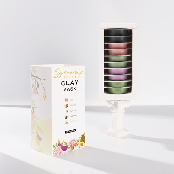 5 Travel Size Deep Cleansing Facial Clay Mask Pods (50 Capsules) - Picture 2 of 6